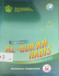 Image of AL-QUR'AN HADIS KELAS IX