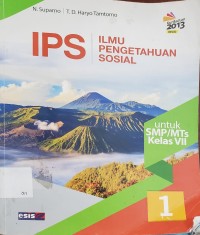Image of IPS ILMU PENGETAHUAN SOSIAL KELAS VII